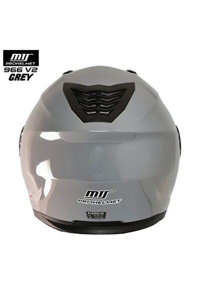 MTS -966-V2 ÇENE AÇILIR KASK (NARDO GRI)