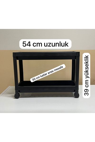 Minty Life 2-Tier Rolling Sink Organizer - Kitchen & Bathroom Shelving Unit (Black)