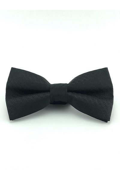 PİERRONİ Black Patterned Bow Tie