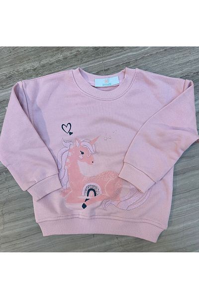2Friends Unicorn Silvery Pink Swatshirt