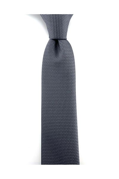 PİERRONİ Smoked Oxford Pattern Slim Tie