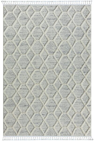 Karmen Halı Loop Lp004a Beyaz Halı Dekoratif Sisal Bukle Tozsuz Antialerjik Salon Halısı Yatak Odası Koridor