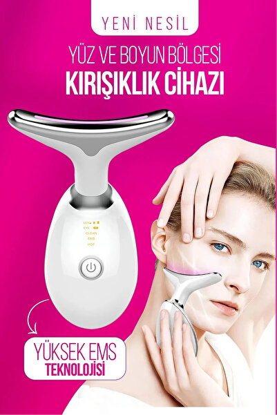 aks kozmetik Yüz Ve Boyun Kırşıklık Giderici Güzellik Cihazı ( Gıdık,Sarkma,K...