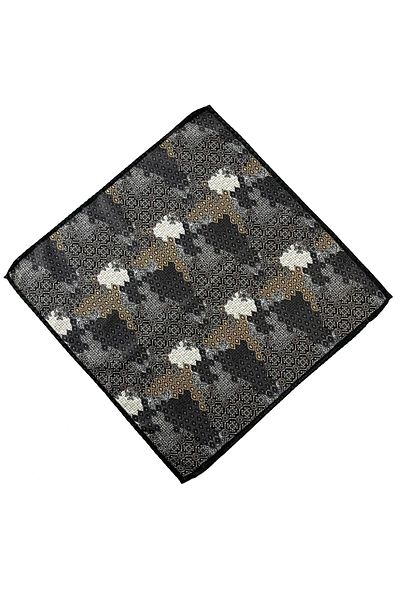 PİERRONİ Black Brown Patterned Handkerchief