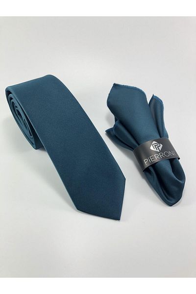 PİERRONİ Solid Color Handkerchief Tie