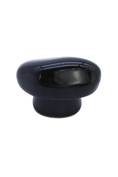 Porcellana Perla SİYAH TAŞ Porselen Kulpu Kulp Dolap Çekmece Banyo Kulb Mobil...