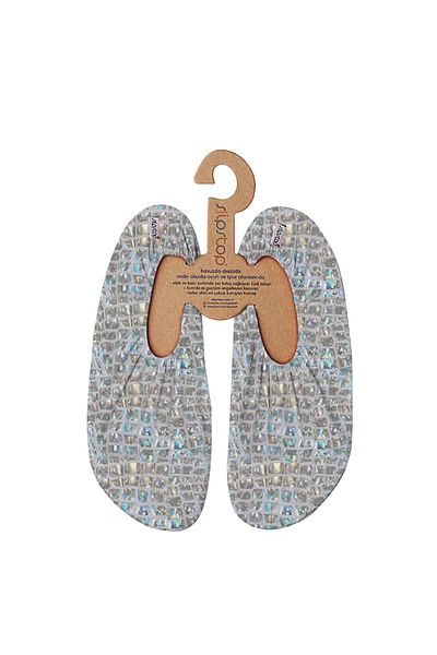 SLIPSTOP Pantofi de mare anti-alunecare argintii