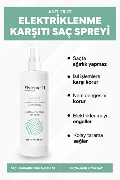 Sistéme 11 Sisteme 11 Elektriklenme Karşıtı Sprey 250 ml