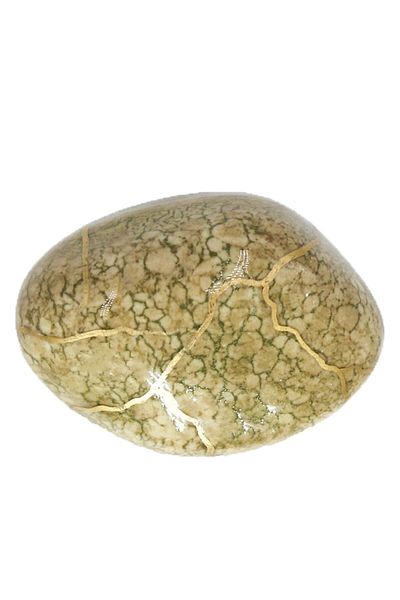 Porcellana Perla Stone Green Gold Porcelain Handle - Furniture Handle, Cabinet Drawer, Kitchen Handle - Stk1146