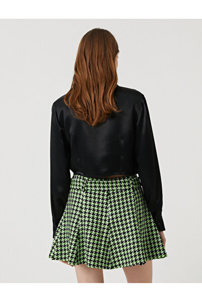 Koton Prošívání Detailní Crop Shirt