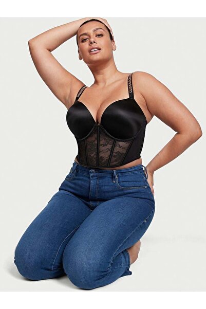 Victoria's Secret Bombshell 2 Beden Büyük Gösteren Zincir Askılı Push-Up Kors...