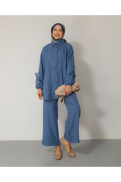 HAKKE Туника с рипсени ръкави