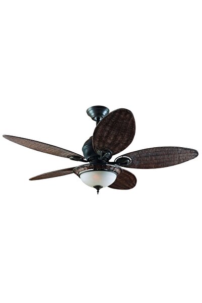 Hunter Fan Caribbean Breeze - 137 Cm. Hasır Kanatlı Ve Aydınlatmalı Tavan Vantilatörü