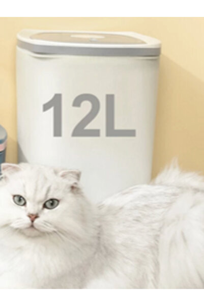 PAKEWAY Usb Şarjlı 12 Litre Evcil Hayvan Mama Saklama Kabı