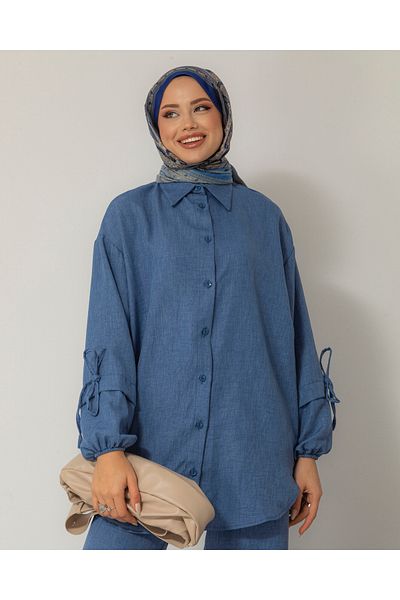 HAKKE Туника с рипсени ръкави