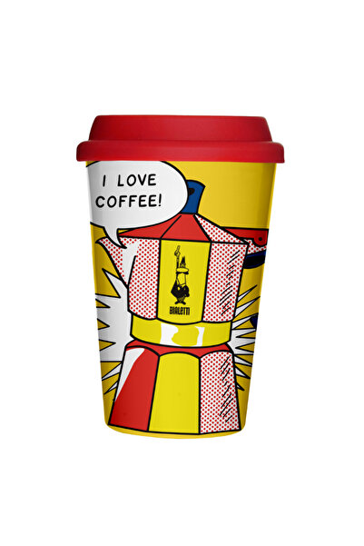 Bialetti كوب ليكتشتاين من البورسلين مع غطاء