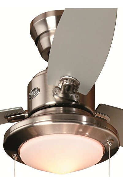 Hunter Fan Merced Fırçalanmış Nikel 112 cm Aydınlatmalı Tavan Vantilatörü