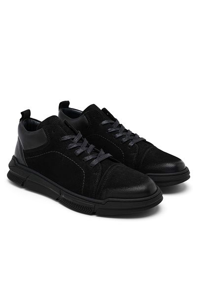 Desa Ανδρικά δερμάτινα παπούτσια Nubuck Lalia Black
