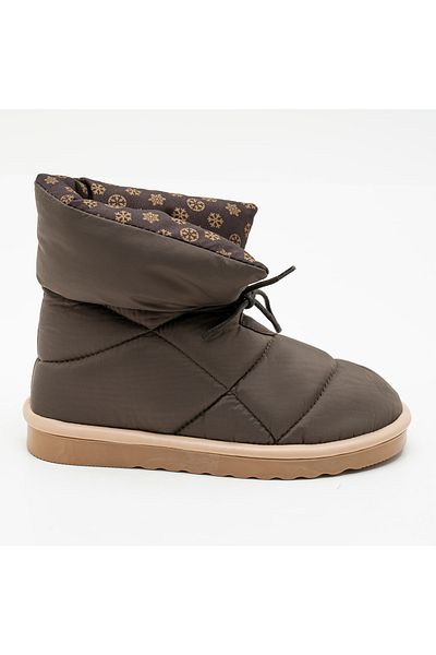 Desa Γυναικείες καπιτονέ λεπτομερείς μπότες Dracul Brown