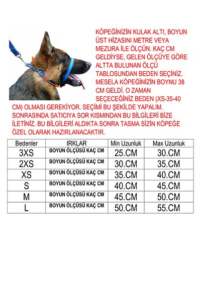VSLT HANDMADE Dog Training Collar, Dog Choke Collar, Dog Necklace, Choke Dog Collar. Dog Training Collar