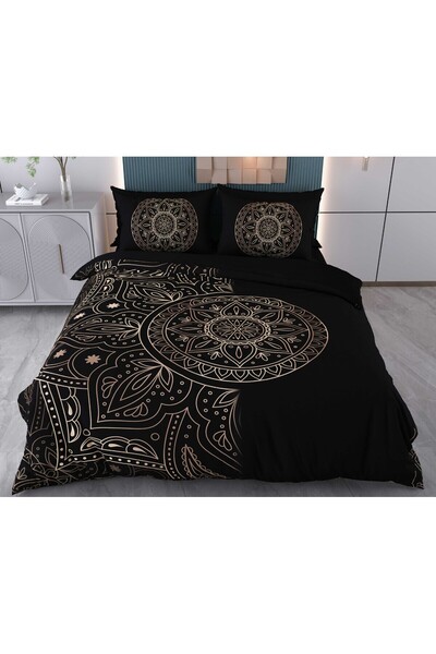 Evimemoda З малюнком Мандели - цифровий друк 3D двоспальний комплект постільн...