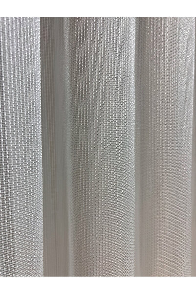 artdoppio Cortina din tul cu dungi subțiri, elegantă, drapată, 1/3 pile
