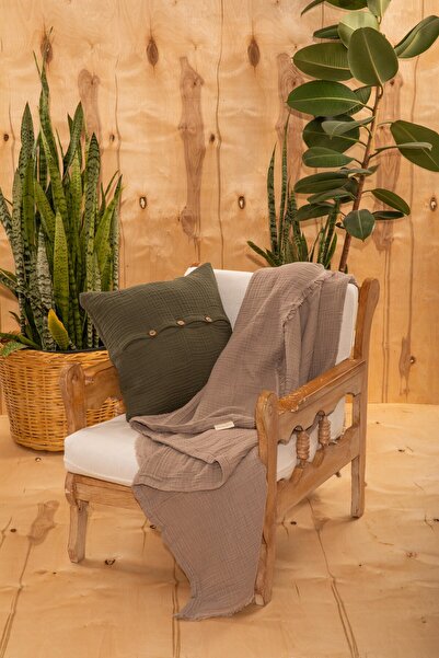 MYLASA HOME شال أريكة متعدد الأغراض مصنوع من القطن بنسبة 100% مقاس 130 × 170 ...