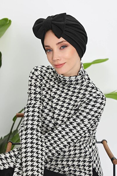 Aisha's Design Bowknot Bonnet,B-27Rb,Black