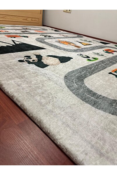 MODKLAS 4m2 160X230 cm Digital Printed Sponge Free Carpet Cover - Elastic and Washable