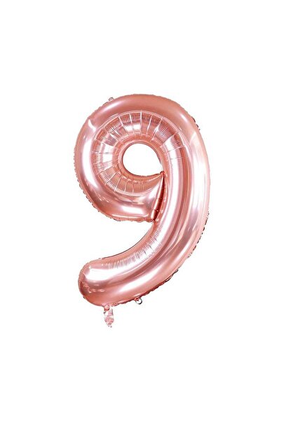 turkuaz parti Rose Gold 9 Figures Foil Ballone 34" 76 cm