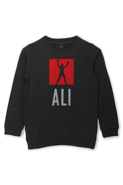 so cool Printed Kids Sweatshirt Muhammad Ali Box Boxing Black Kids Sweat