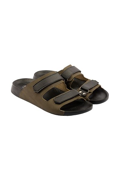 POLOMİA Ανδρικές καθημερινές παντόφλες Ronald Anatomical Orthopedic Adjustable Velcro