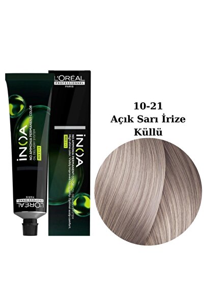 İNOA Inoa Saç Boyası 60ml. 10-21 Açık Sarı İrize Küllü