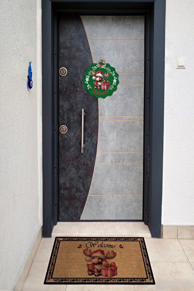 Popcorn Kids HALI PASPAS&KAPI SÜSÜ TAKIM-Snowy Stag