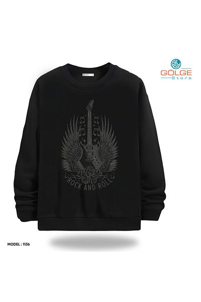Gölge Store Infinite Rock Spirit: Metallica Image Sweatshirt Now in Stock |   Crew Neck Unisex Slimfit