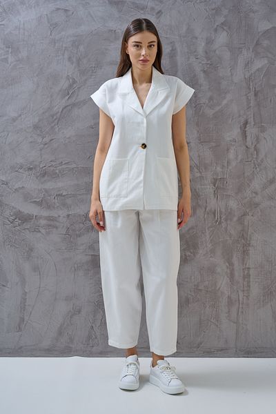 SHUGAA Women's Premium Linen Jacket Suit