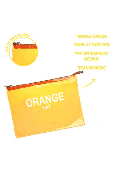 VUKİ Colorful Zippered Transparent File (A4)