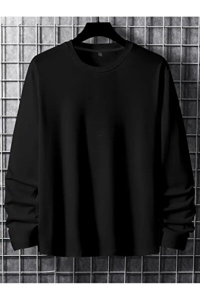 Sezon tekstil Unisex Απλό Φούτερ με Λαιμόκοψη Ποδηλάτου