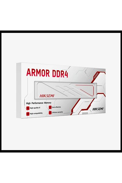 Hiksemi Hıksemi Armor White Ddr4 3200Mhz Cl22 Xmp 2.0 16Gb Heatsink Desktop Gaming Ram