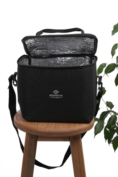 ADARYA HOME حقيبة حمل الطعام سعة 12 لترًا، حقيبة ترمس حرارية ساخنة وباردة، حقيبة تبريد للتخييم والنزهات