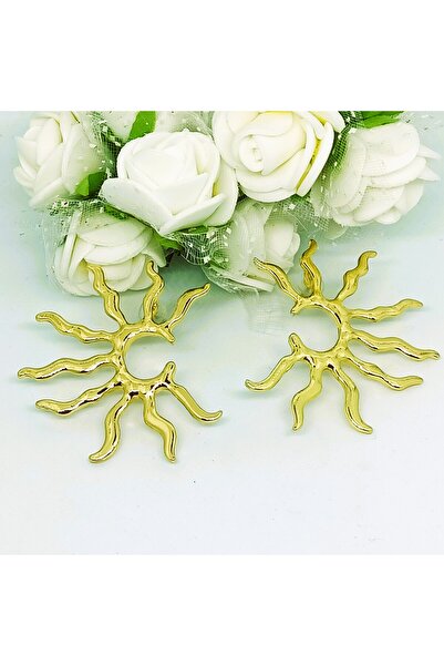 POKAK Women's Sun Trend Big Earrings