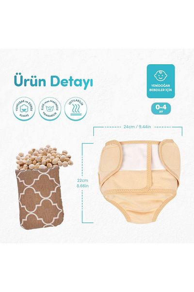 Sevi Bebe Ecru Anti-Colic Panties for Baby