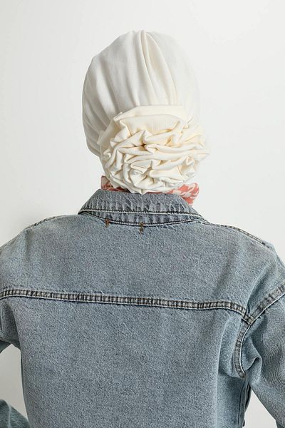 Aisha's Design B-21Rb Model Rose Bonnet Turban