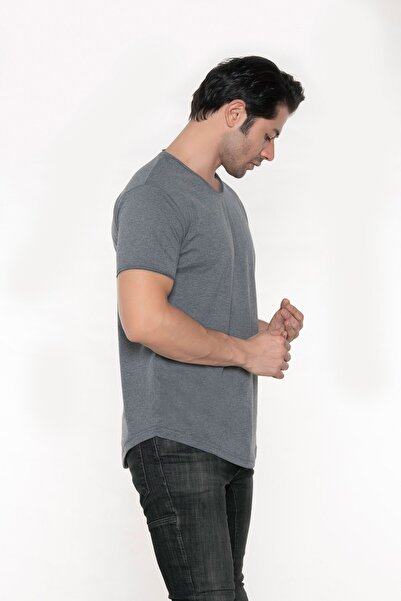 BlackHorn Men's Wide Neck 100% Cotton Loose T-Shirt