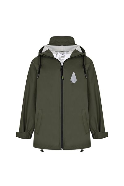 T Rain Waterproof Reflector Printed Children's Raincoat with Bag