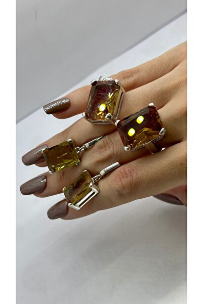 Selen’S Gümüş Kadın 925 Ayar Zultanit Taşı Gümüş 2 li Set