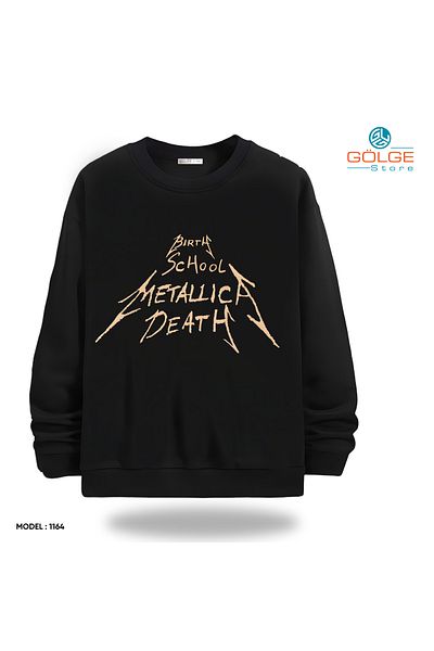 Gölge Store Endless Rock Spirit: Φούτερ με εικόνα Metallica Σε απόθεμα τώρα |   Ποδηλατικός λαιμός Unisex Slimfit