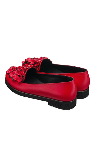 COSTO 40-41-42-43-44 Numara R8000 Kırmızı Içi Dana Derisi Rahat Geniş Kalıp Yeni Sezon Büyük Numara Kadın