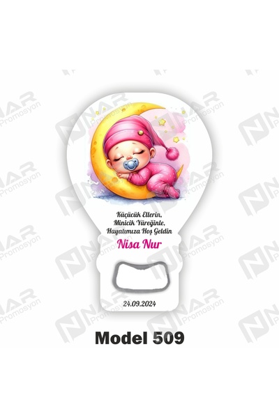 Nar Promosyon 50 Adet Balon Açacak Magnet Hediyelik - Arkası Mıknatıslı - Yan...