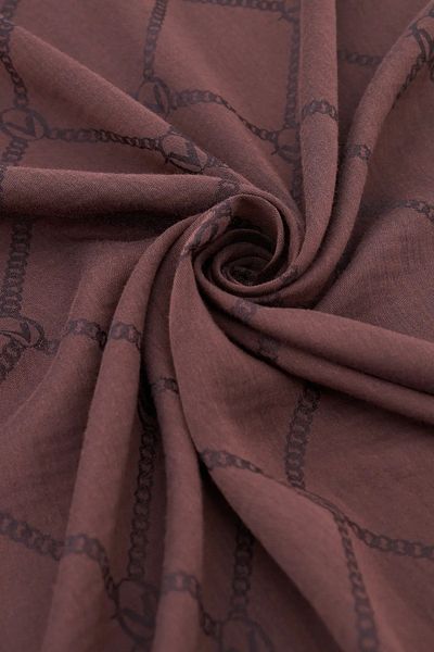 Valentino Orlandi Alia Chain Shawl-Coffee
